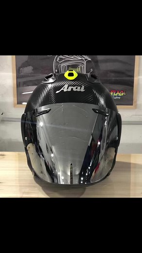 Custom Arai Carbon Helmets by Alom