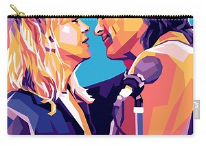 Goldie Hawn and Kurt Russell Zip Pouch by Retro Movie Posters