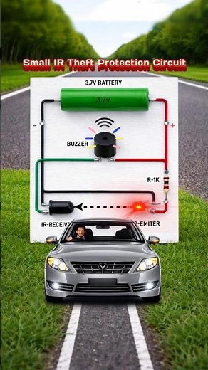 DIY IR Anti Theft Alarm Circuit Using 3.7V Battery | Simple Security Project