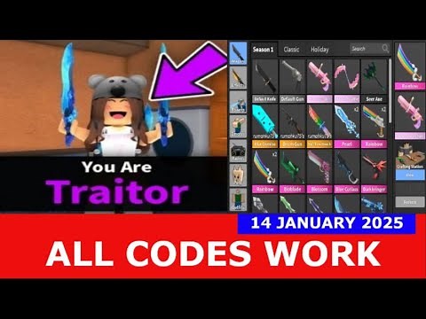 *ALL CODES WORK* Mango's Murder Mystery 2 (MM2) ROBLOX | JANUARY 14, 2025