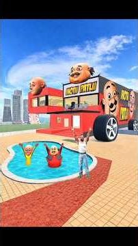 Franklin Change To MOTU PATLU House In Indian Bike Driving 3D #shortsfeed