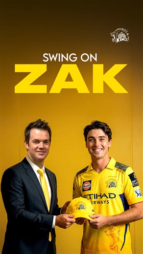 Chennai Super Kings on Instagram: "From 𝘼lbie to 𝙕ak! 🦁 It's all Yellove from here on! 💛🥳 #WhistlePodu #IPLAuction"