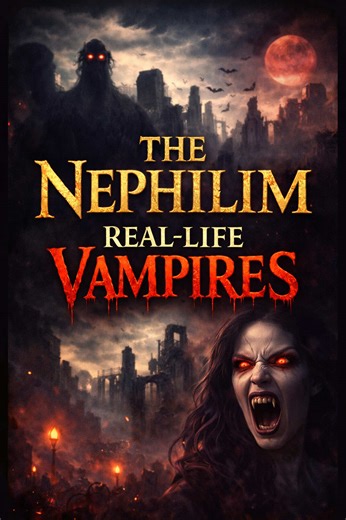 What they don’t want you to know is… 🩸 Some ancient traditions believe vampires didn’t start as myth. They trace their origin back to the Nephilim. Genesis talks about the sons of God and the daughters of men. The Book of Enoch goes deeper. It describes violent beings before the Flood. Giants who turned on each other. Then turned on humans. Drinking blood. Eating flesh. Ancient texts say this bloodlust was so extreme it led to divine laws forbidding the consumption of blood. That’s why Genesis 