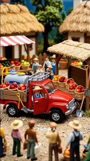 Tiny Farmers Growing Apples! 🍎🚜 Mini Farming Video