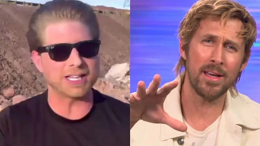 Ryan Gosling stops mid-interview to check on reporter stuck in the desert — and the moment is going viral