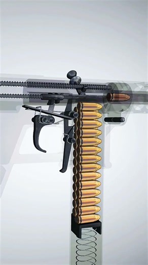 Tec-9 semi-automatic pistol mechanism