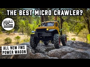 The All New FMS FCX24 Power Wagon 1/24 Scale RTR Crawler! First Look, Unboxing, and Test Drive