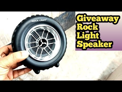 Rock Light Tyre Bluetooth Speaker Unboxing & Full Review | Sound Test | RGB Light Speaker