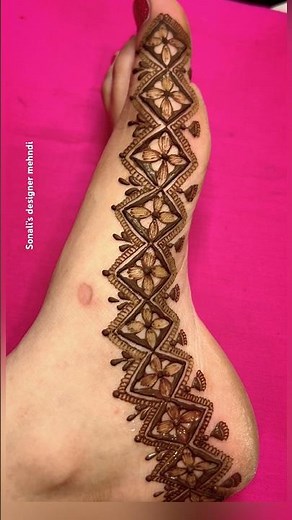 Amazing leg mehndi design | Easy leg mehndi design simple | Foot mehndi design for beginners