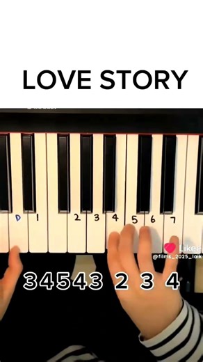 🎹 LOVE STORY Piano Tutorial ❤️ | Easy Keyboard Notes