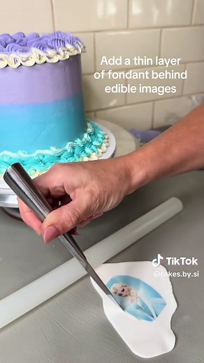 Edible Image Cake Decorating Tutorial