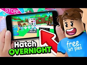 How To HATCH EGGS OVERNIGHT With Mobile And Tablet In BubbleGum Simulator (Roblox)