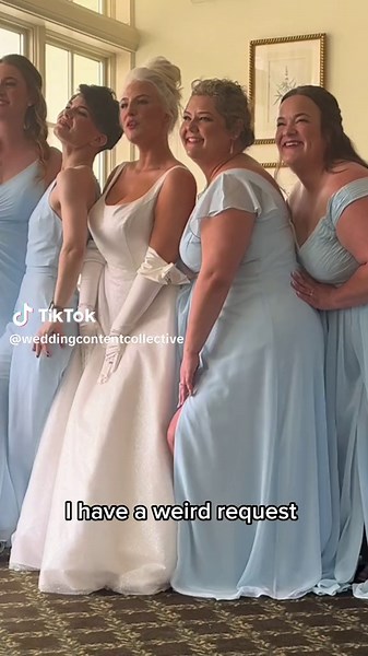 Some brides are just iconic, ya know? #weddingtiktok #weddingtok #bridetok #weddinginspo #summerweddings #2024weddingseason #funnyweddingmoments #weddingcontentcreator
