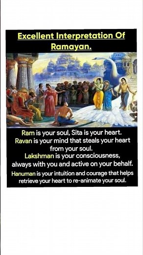 Excellent interpretation of ramayan 🙏🙏🙏✨✨✨ #lordrama #ramayan #lordkrishna