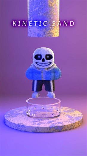 2F2G on Instagram: "UNDERTALE : Sans Under Pressure… Literally PART II 😅 #3danimation #3dart #satisfying #blender3d"