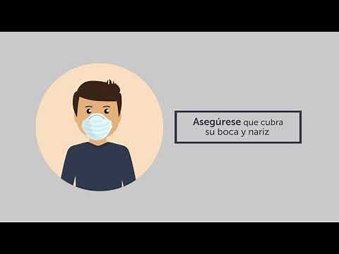 Uso de mascarilla animado