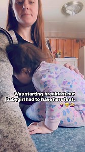 Breastmilk first then food! Would yall make your baby wait? She was too inpatient, she also over slept sooo.. 🥰🤷🏼‍♀️🤦🏼‍♀️😂🫶🏻 #momlife #baby #14monthsold #breastisbest #breastfeedingjourney #breakfast #AllLove #grateful | Jessica Flowers