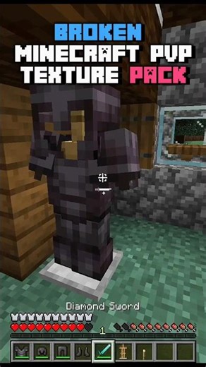 Hidden Minecraft PvP Texture Pack #minecraft #shorts #minecraftgameplay
