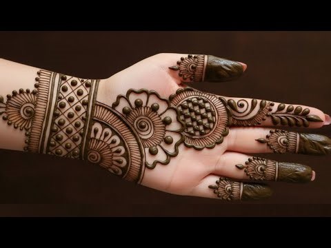 Simple Mehndi Design for Beginners | Easy Full Hand Mehndi Tutorial | Mehndi for Functin