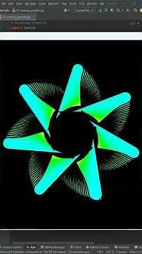 Python Turtle Fun #35 | Creating Rotation Graphics Using Python Turtle 🐢✨🌀#python