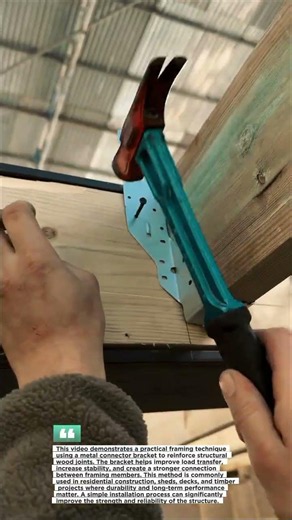 Stronger Framing Connections With Metal Brackets #Construction #Carpentry #Woodworking