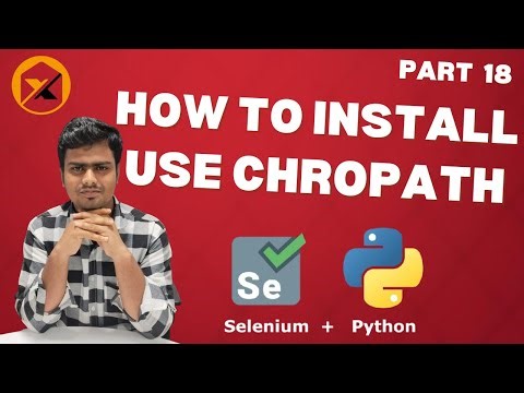 Selenium webdriver with python tutorial 18 Finding XPath and CSS selector Using Chropath
