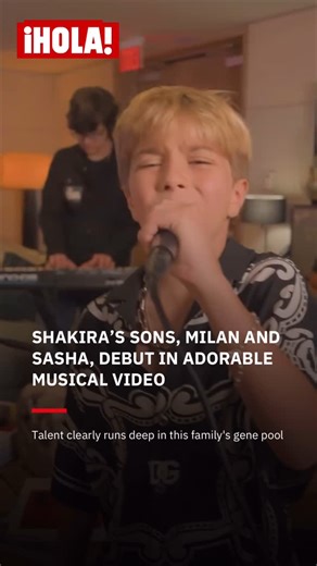 HOLA! USA on Instagram: "The bar for a family talent show is pretty high when your mom is a global pop icon with hips that famously don’t lie. But Shakira’s sons, Milan (11) and Sasha (9), just leapt over it with ease and a little rhythm during their heart-melting musical debut. 🔗 Link in bio for more. 🎥 @shakira"