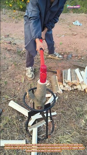 The Art of Efficient and Safe Wood Splitting with Vertical Frames and Mauls