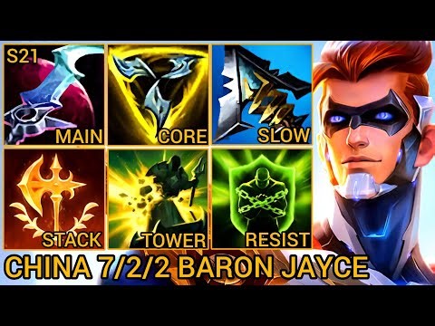 JAYCE Is A Strong Challenger Pick In Baron Lane - China Wild Rift New Build & Runes By Tiarty