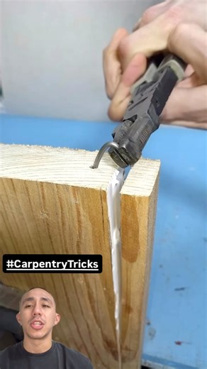 Creative way to fix split board using a nail Credit: @simple_creative22 #construction #carpentry #remodel #woodworking #wood #carpentrytips #contractorlife #measuretwicecutonce #smartbuilding #worksmarter #craftsmanship #buildbetter #reactionvideo #reaction #viral #reels #remodel #lifehack #fyp #diy #home #fypage | Santialb Media