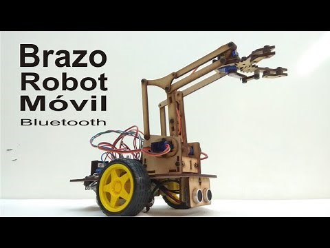 Brazo robot móvil Bluetooth