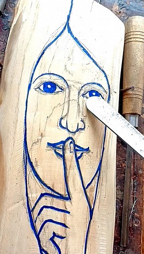 168K views · 2.2K reactions | Carving Beautiful Female Face #woodcarving #art #face | UP wood art | Facebook