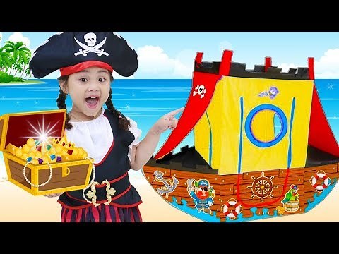 Annie Finds Children Toys from Pirate Treasures Adventure Video for Kids