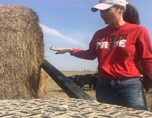 How farmers move and use those large round hay bales.