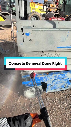 Concrete Removal Process for Heavy Equipment Restoration