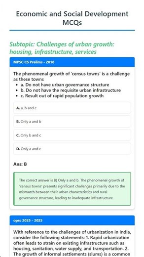 Challenges of urban growth: housing, infrastructure, services