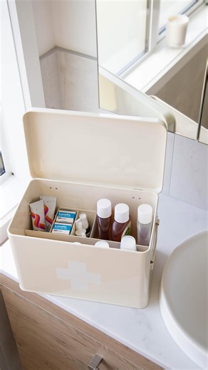 The Home Label on Instagram: "First aid, but make it aesthetic 🩹✨ Our First Aid Container keeps the essentials organised and your home looking its best!"