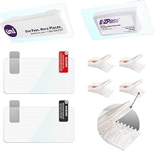 Universal EZ Pass Holder for Tinted Windows – No Adhesive Residue – Static Cling Mount with 3M Dual Lock – Heat-Resistant & Removable for Rental Cars – Fits I-Pass, SunPass, FasTrak, Toll Tags