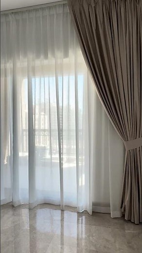 Blackout + Sheer Curtains Installation | Perfect Light Control #lushloomdubai