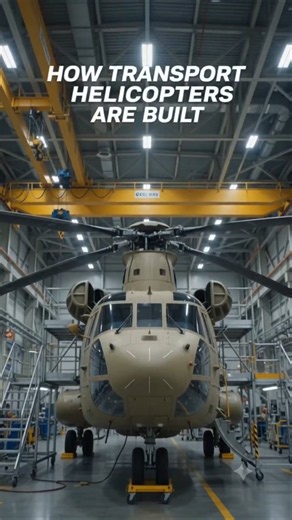 How Transport Helicopters Are Built (2026) | Inside the Secret Factory 🚁 #shorts