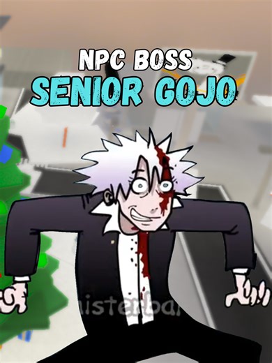 Senior Gojo [NPC BOSS] =custom moveset= . . . . . . #jjs #skillbuilding #gojo #robloxfyp #humor