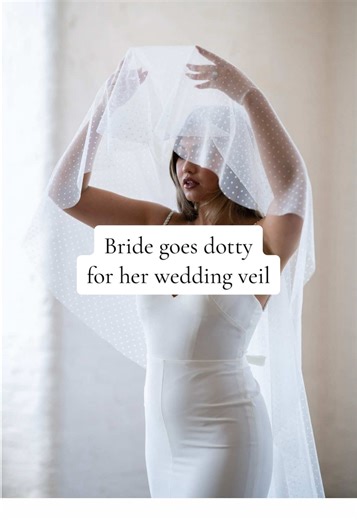 This bride went all things polka dot for her wedding! She found her wedding veil and matching bridal bows at our wonderful stockist @Olive & Rose Bridal #bride #bridetobe #2026bride #bridalfashion #bridetrends