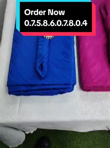 Table Cloth @1500, Napkin @80, & Napkin Ring @150. #EventLinens #EventStyling #ElegantDining