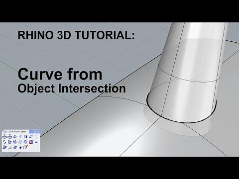 Rhino tutorial: Curve from Object Intersection