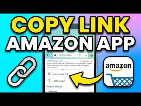 Amazon App: How to Copy URL 'web Address Link'