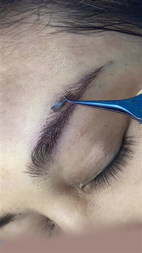 Eyebrow planting center on TikTok