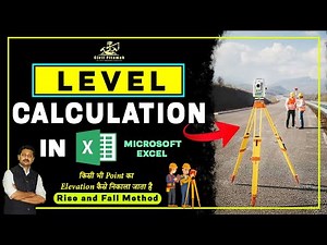 Rise & Fall Method Level Calculation in Excel | Surveying