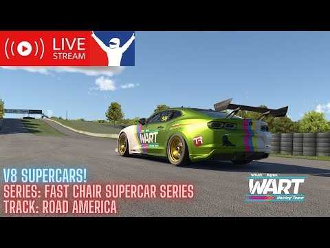 Racing the Australian V8 Gen 3 Supercars at Road America! (Vertical)