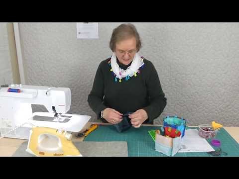 2 1/2" strips projects - Project 10 - Small Square Drawstring Bag