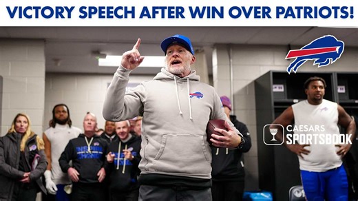 Postgame Victory Speech Following Buffalo Bills 35-31 Win Over The Patriots!